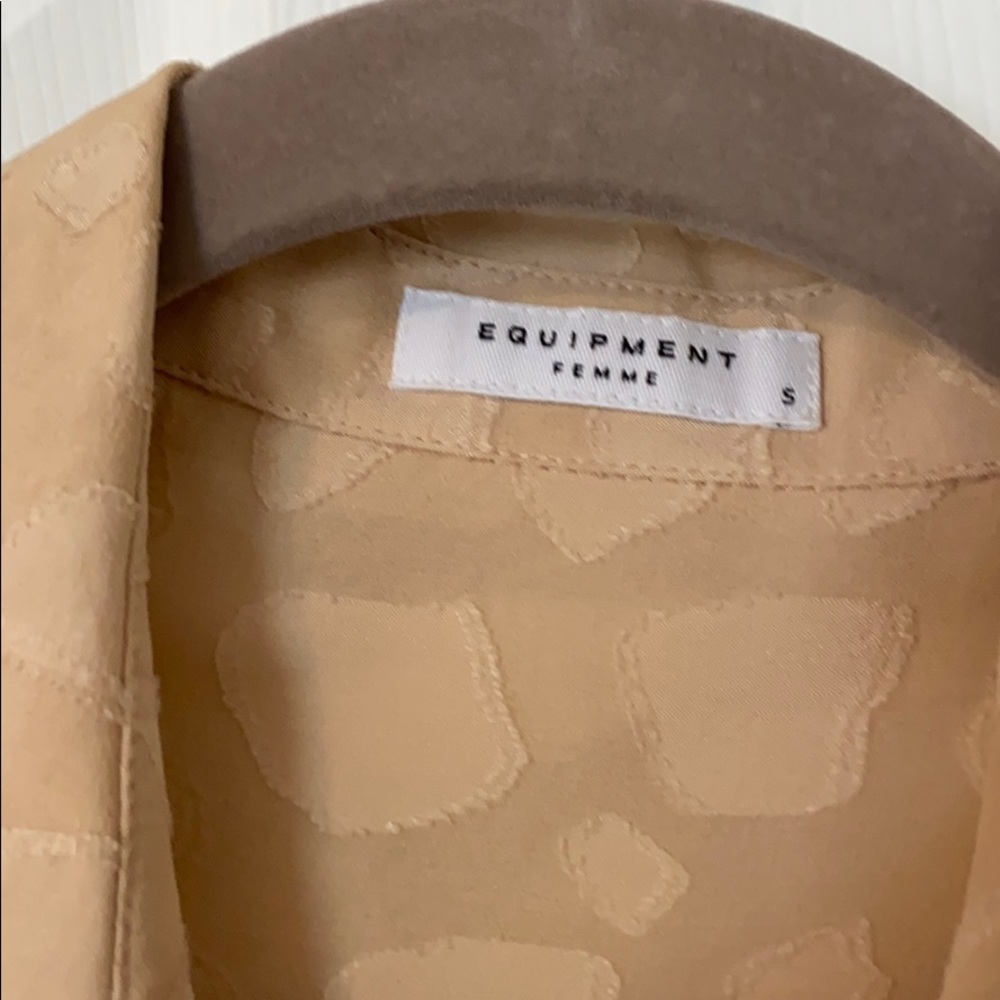 Blush Pink Patterned Equipment Button Down Shirt - image 2